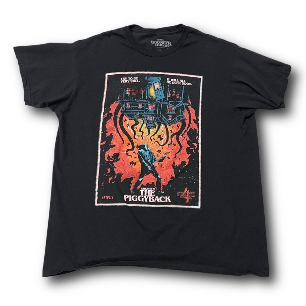 Stranger Things 4 Chapter 9 Netflix 80s Horror graphic t-shirt - size Large